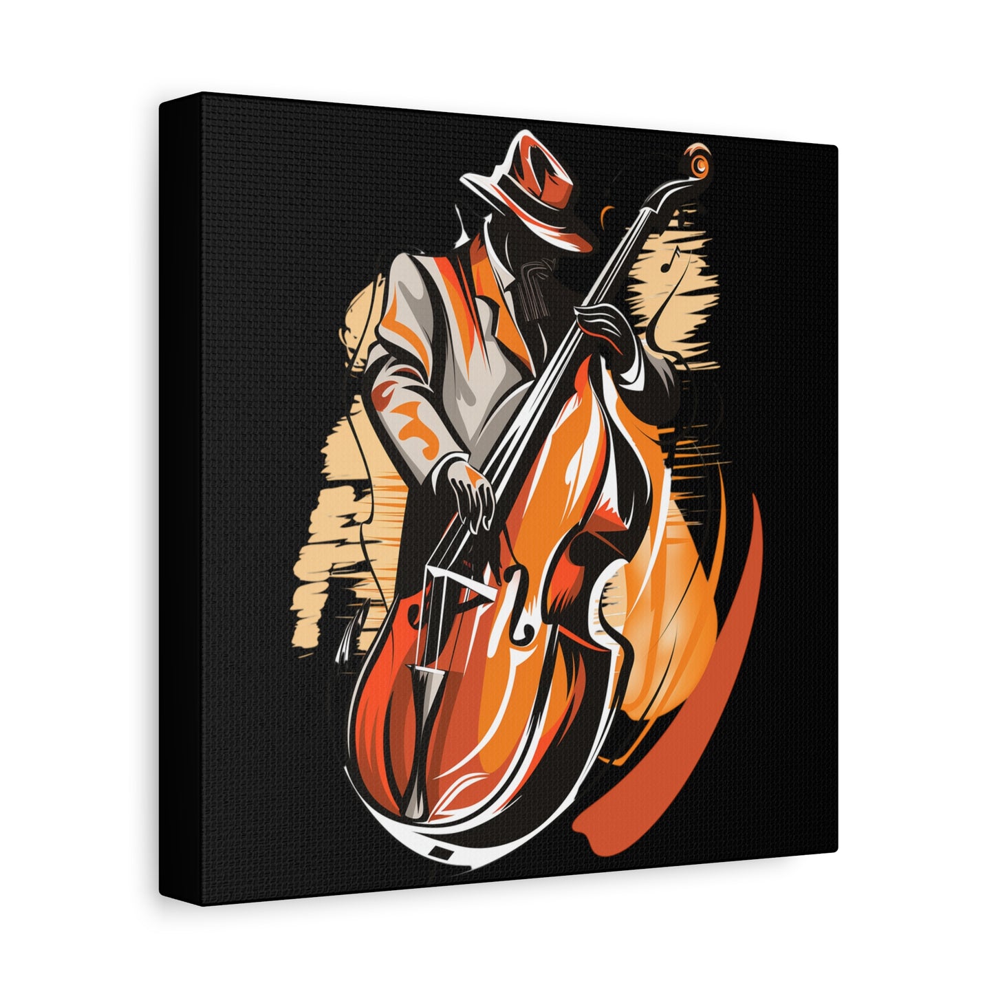 Matte Canvas, Stretched, 1.25" - Bass Player