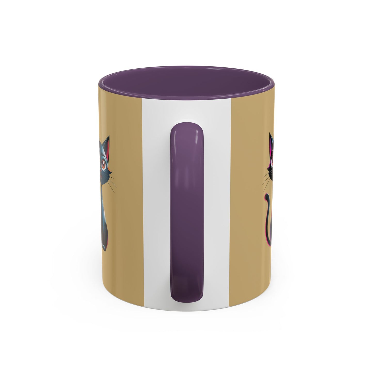 Cute Cat Accent Coffee Mug - Perfect for Cat Lovers, Gift for Birthdays, Home Decor, Animal Enthusiasts, Fun Kitchenware