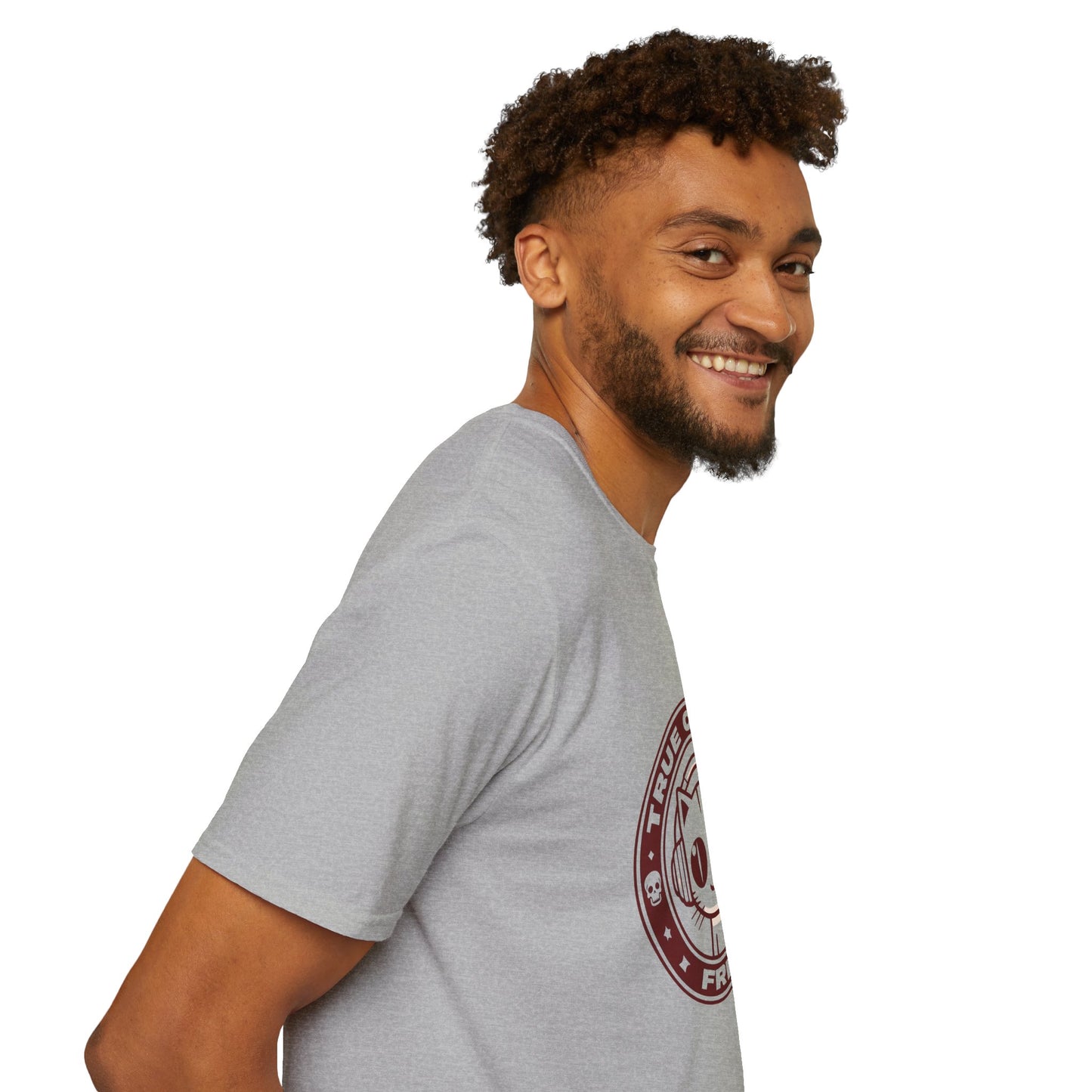 True Crime Freak Cat T-Shirt – Cute Kitty Badge Tee for True Crime Fans