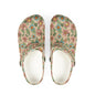 Floral Garden EVA Clogs — Retro Flower Print Foam Slip‑Ons
