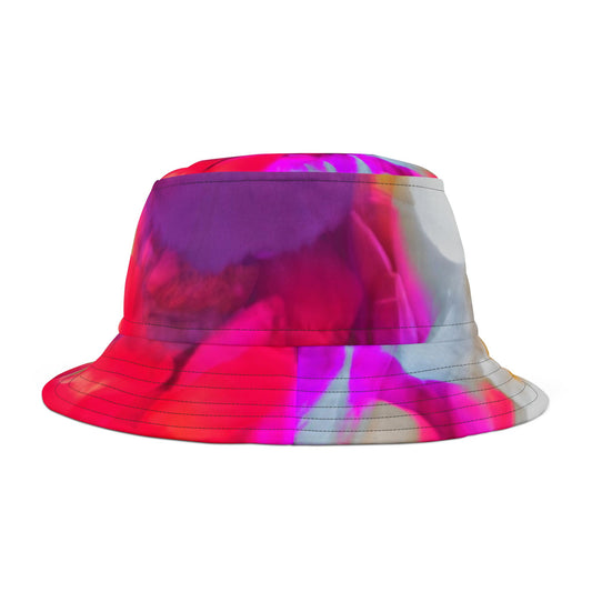 Vibrant Floral Bucket Hat, Stylish Summer Accessory, Beach Wear, Festival Hat, Outdoor Sun Protection, Gift for Nature Lovers