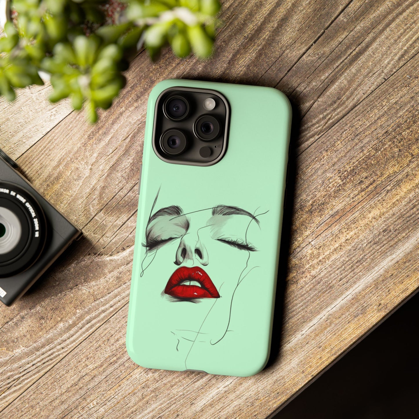 Stylish Phone Case, Artistic Phone Cover, Trendy Tech Accessory, Unique Cell Phone Protector, Gift for Her, Modern Aesthetic