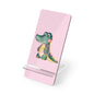 Pink Cute Crocodile Phone Stand — Foldable Mobile Display Stand for Smartphones
