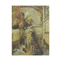 Vintage Cottage Animal Illustration Matte Canvas Print