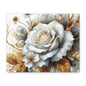Matte Canvas, Stretched, 1.25" - Gold and Black