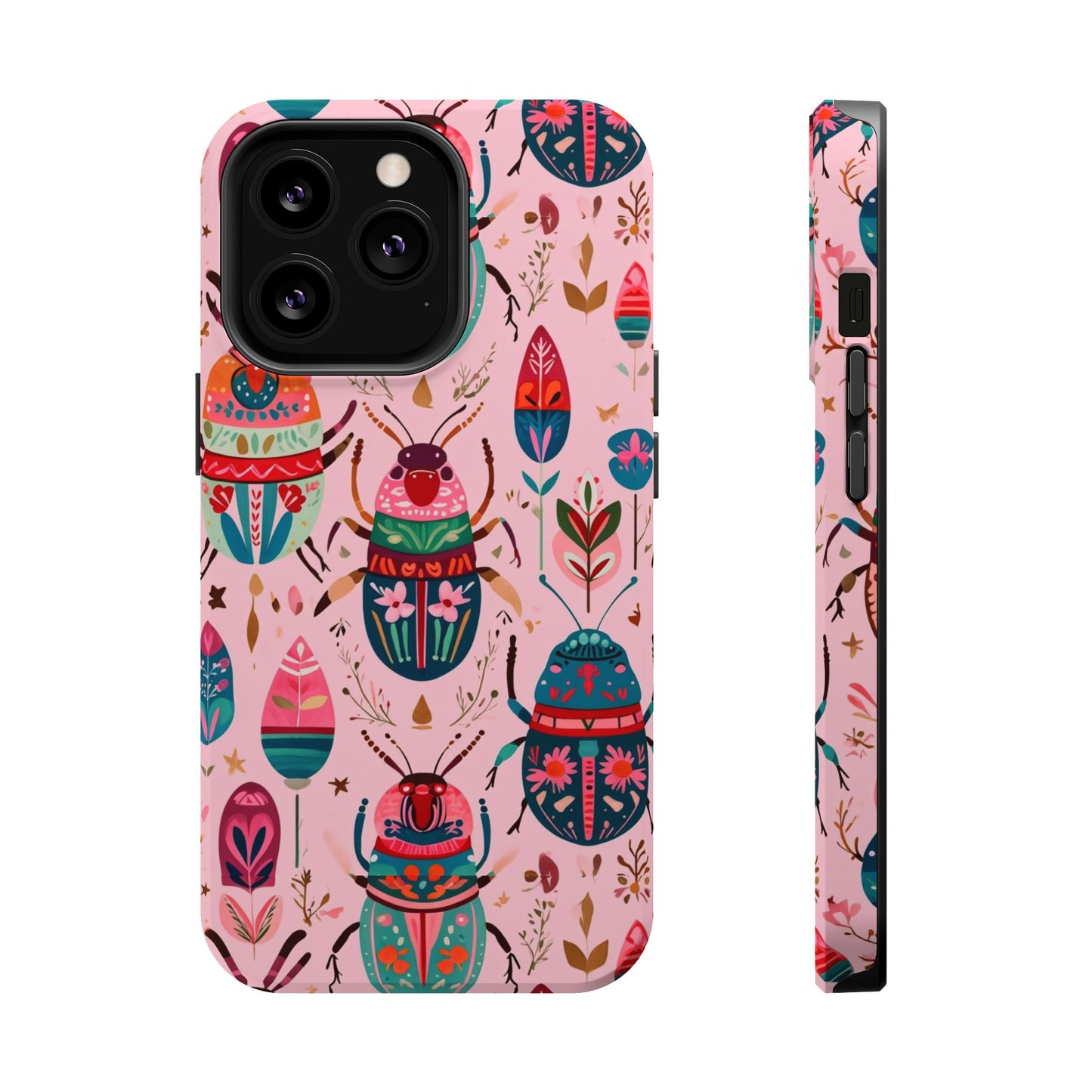 Phone Case — Colorful Boho Beetle Magnetic Impact-Resistant Cover