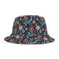 Floral Print Bucket Hat - Summer Accessory, Beach Hat, Festival Gear, Unisex Hat, Gift for Her, Outdoor Wear