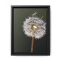 Framed Dandelion Canvas Print — Matte Botanical Wall Art