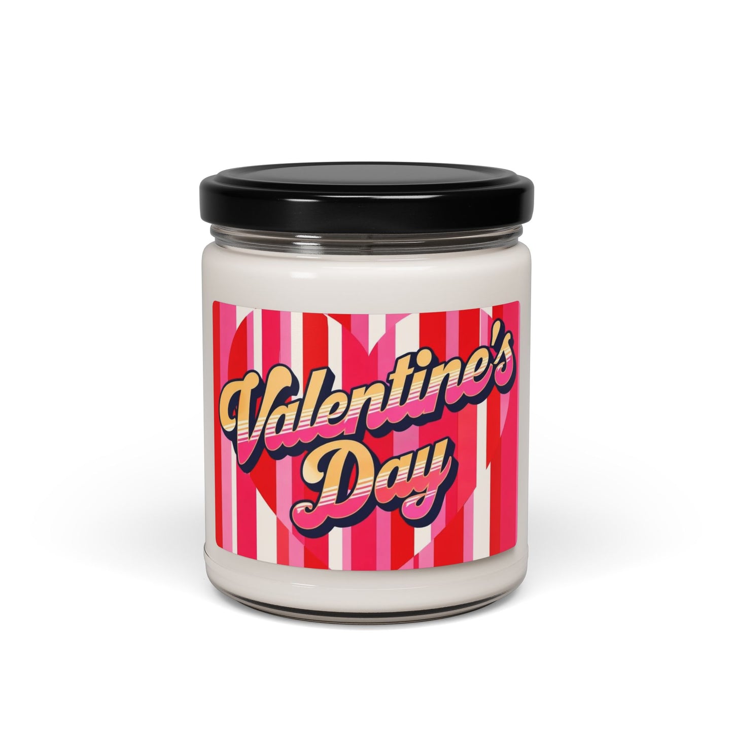 Valentine's Day Scented Soy Candle — 9oz Romantic Strawberry & Rose Aromas