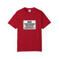Unisex Garment-Dyed T-Shirt with Bold 'No Trespassing' Design