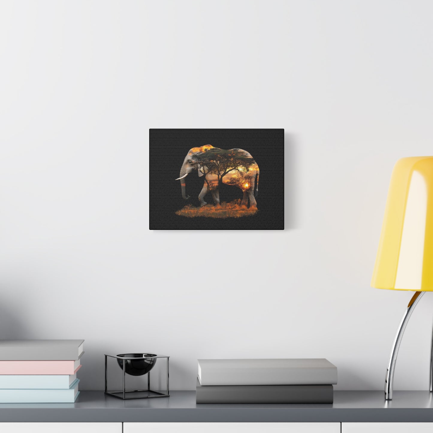 Elephant Tree Matte Canvas Art