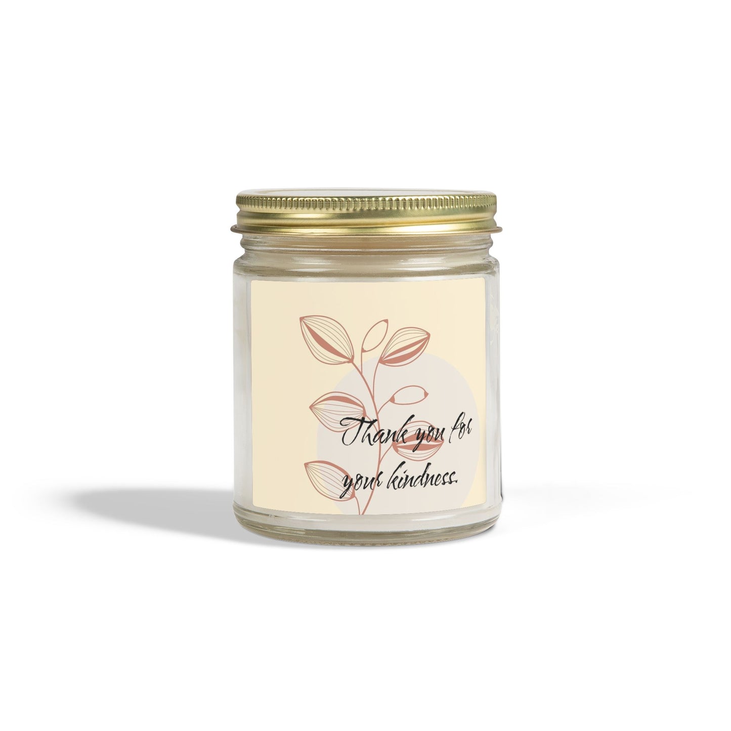 Thank You Candle — Coconut Apricot Scented Jar (4oz & 9oz)