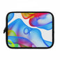Colorful Abstract Laptop Sleeve, Artistic Tech Accessory, Waterproof Case, Gift for Students, Vibrant Computer Case