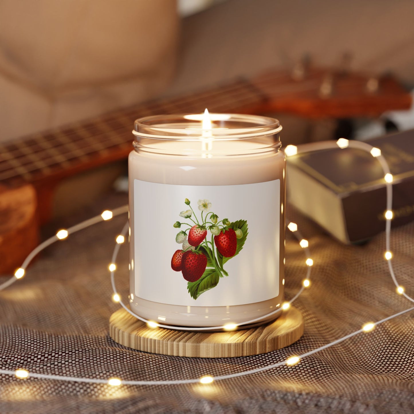 Scented Soy Candle, 9oz - strawberries