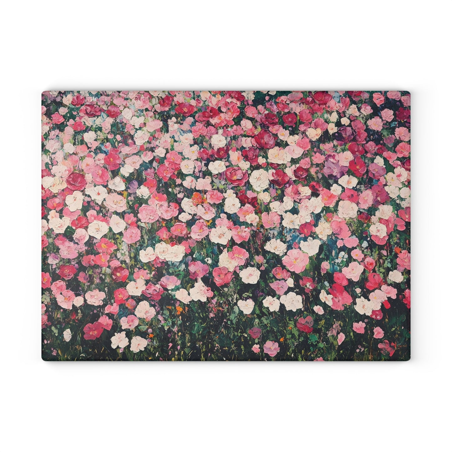 Floral Glass Cutting Board