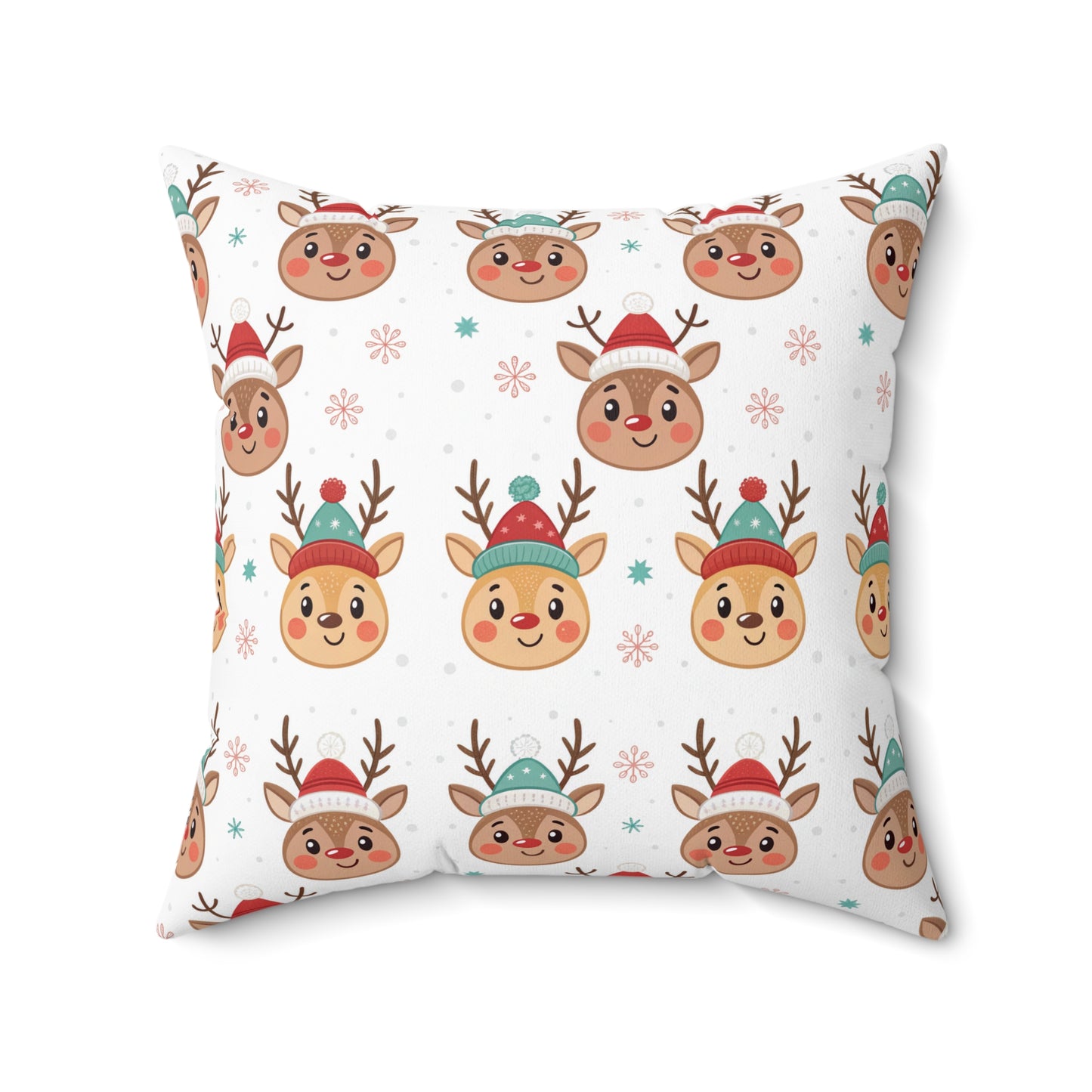 Festive Reindeer Pillow, Cozy Home Decor, Holiday Cushion, Christmas Gift, Fun Winter Accent