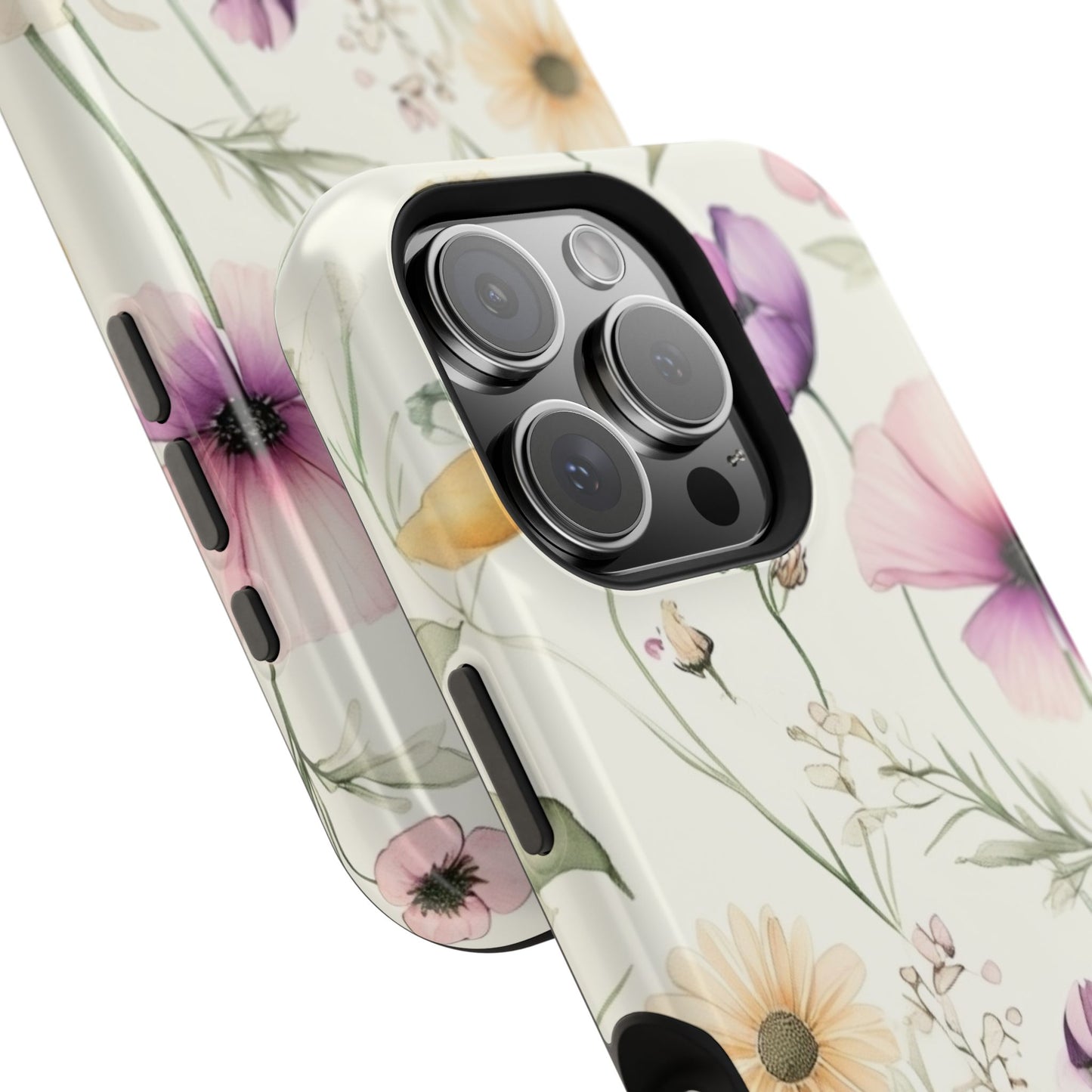 Floral Watercolor Magnetic Impact-Resistant Phone Case