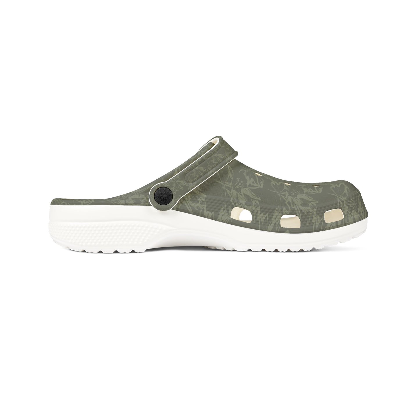Olive Camouflage EVA Foam Clogs – Lightweight Garden & Casual Slip-On Shoes