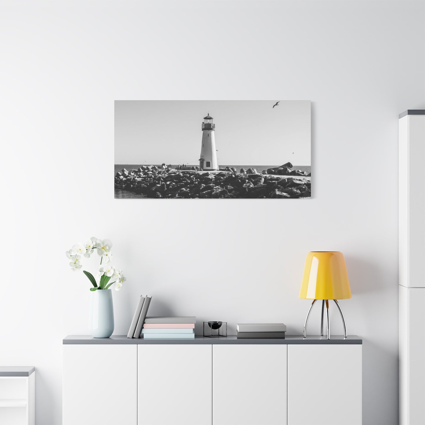Matte Canvas, Stretched, 1.25" - Lighthouse