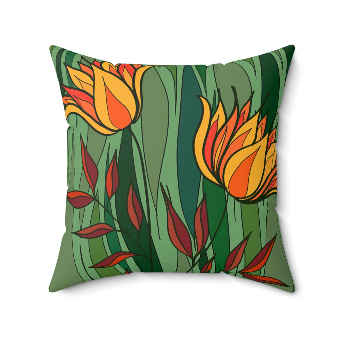 Spun Polyester Square Pillow