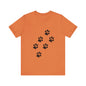 Paw Print Short Sleeve Tee | Unisex Animal Lover Shirt, Pet Owner Gift, Casual Wear, Gifts for Dog Lovers, Comfortable T-Shirt