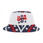 Patriotic USA Bucket Hat, Summer Sun Hat, Outdoor Recreation, Independence Day Gift, Red White Blue Accessories