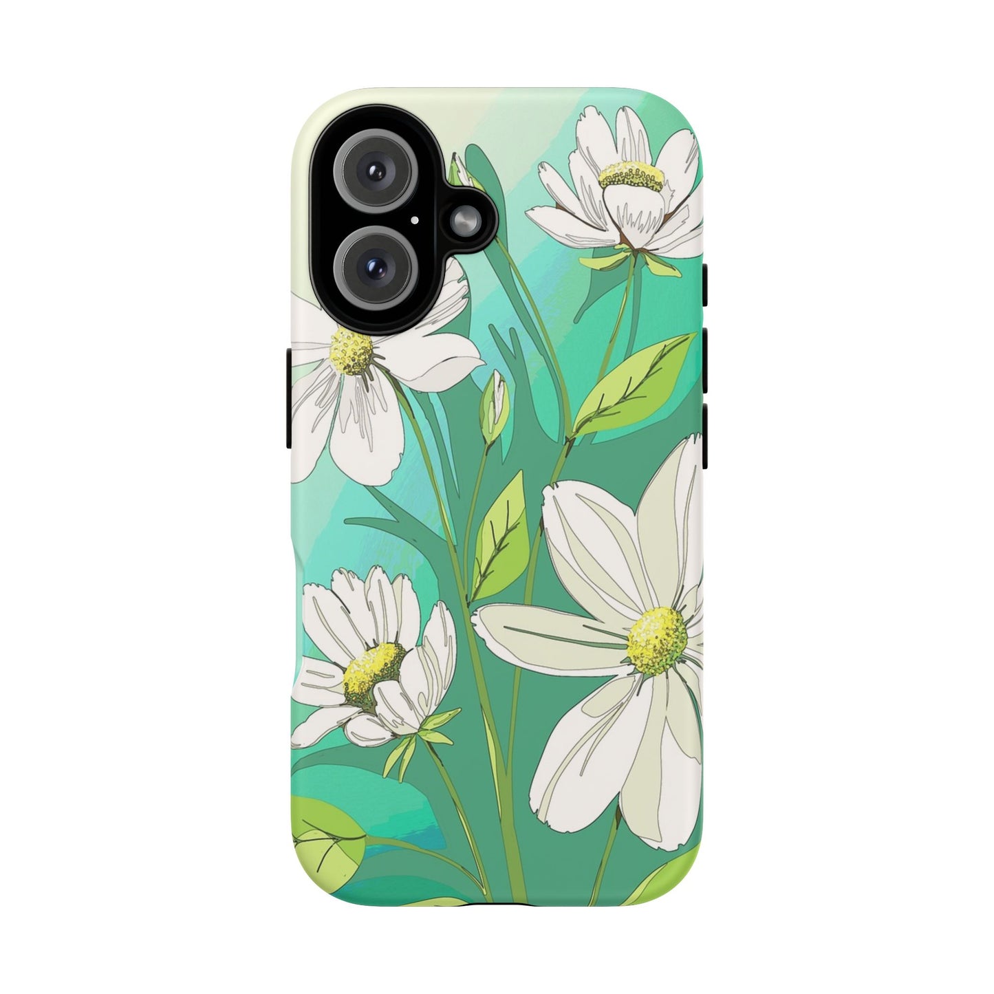 Floral Phone Case, Tough Cases, Flower Design, Nature Inspired, Eco-Friendly Cover, Unique Gift for Her, Spring Accessories