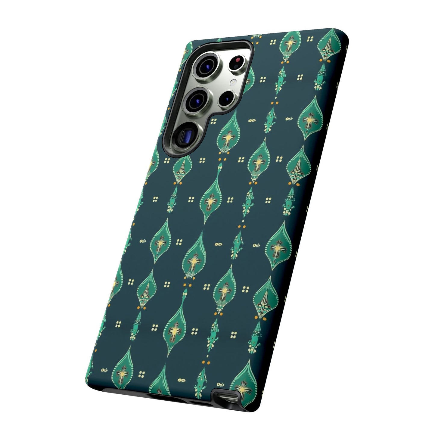 Emerald Boho Teardrop Phone Case