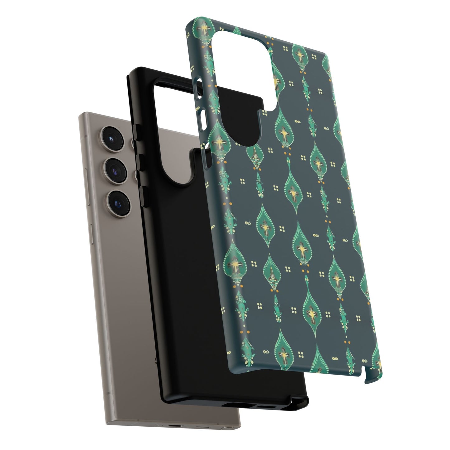 Emerald Boho Teardrop Phone Case