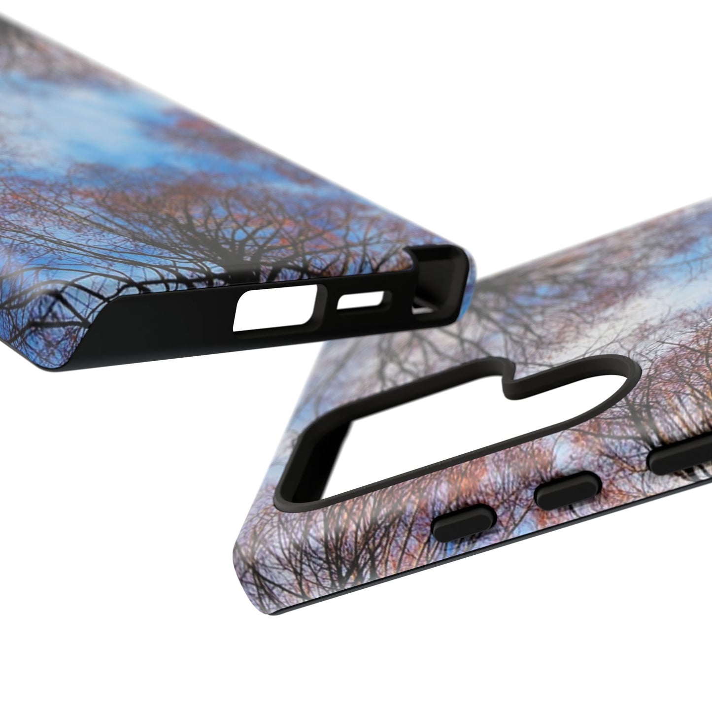 Skyward Trees Phone Case — Nature Forest Canopy Protective Tough Case