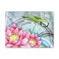 Lotus Blossom Matte Canvas Wall Art — Stretched 1.25" Decorative Print