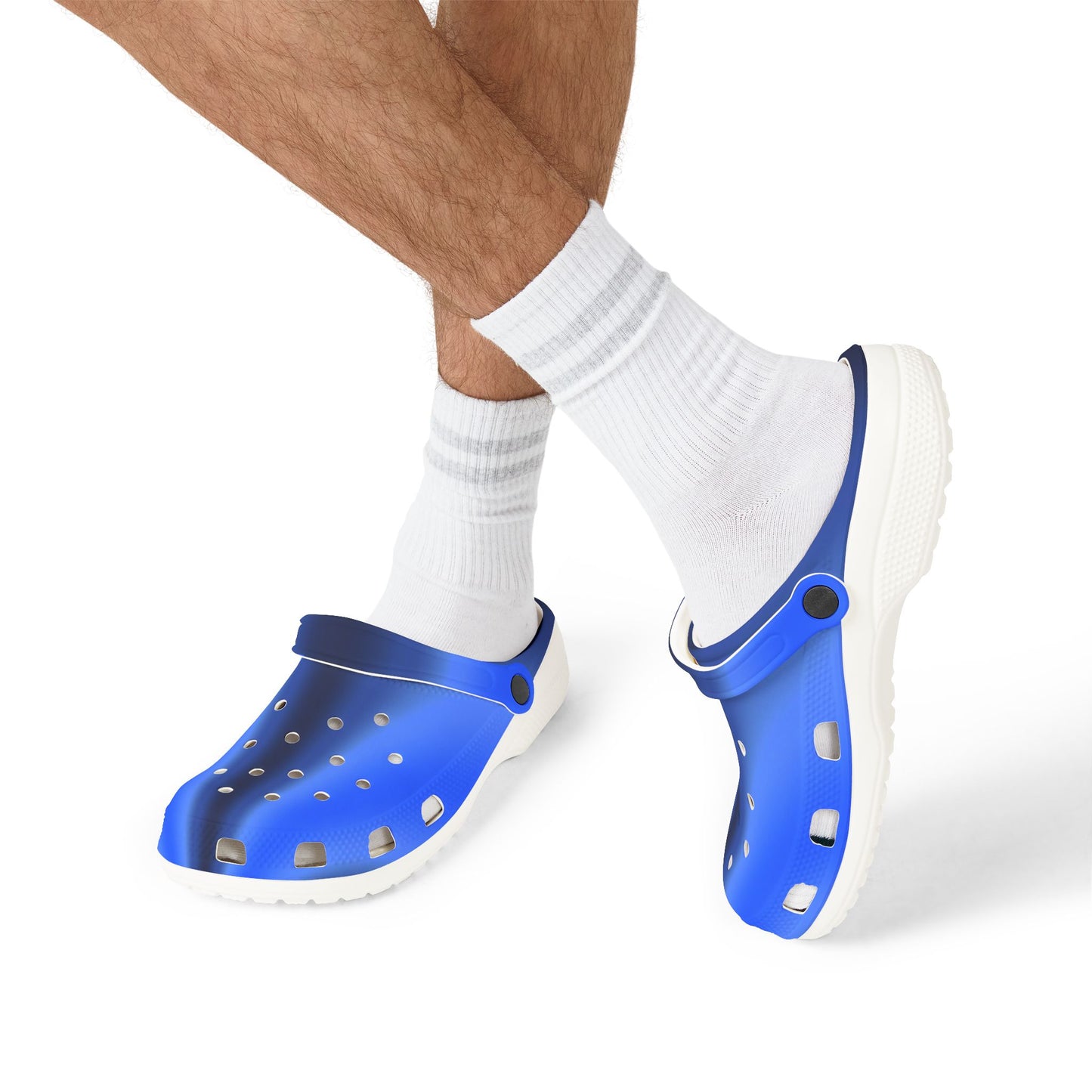 Blue EVA Foam Clogs — Lightweight Waterproof Slip-On Shoes