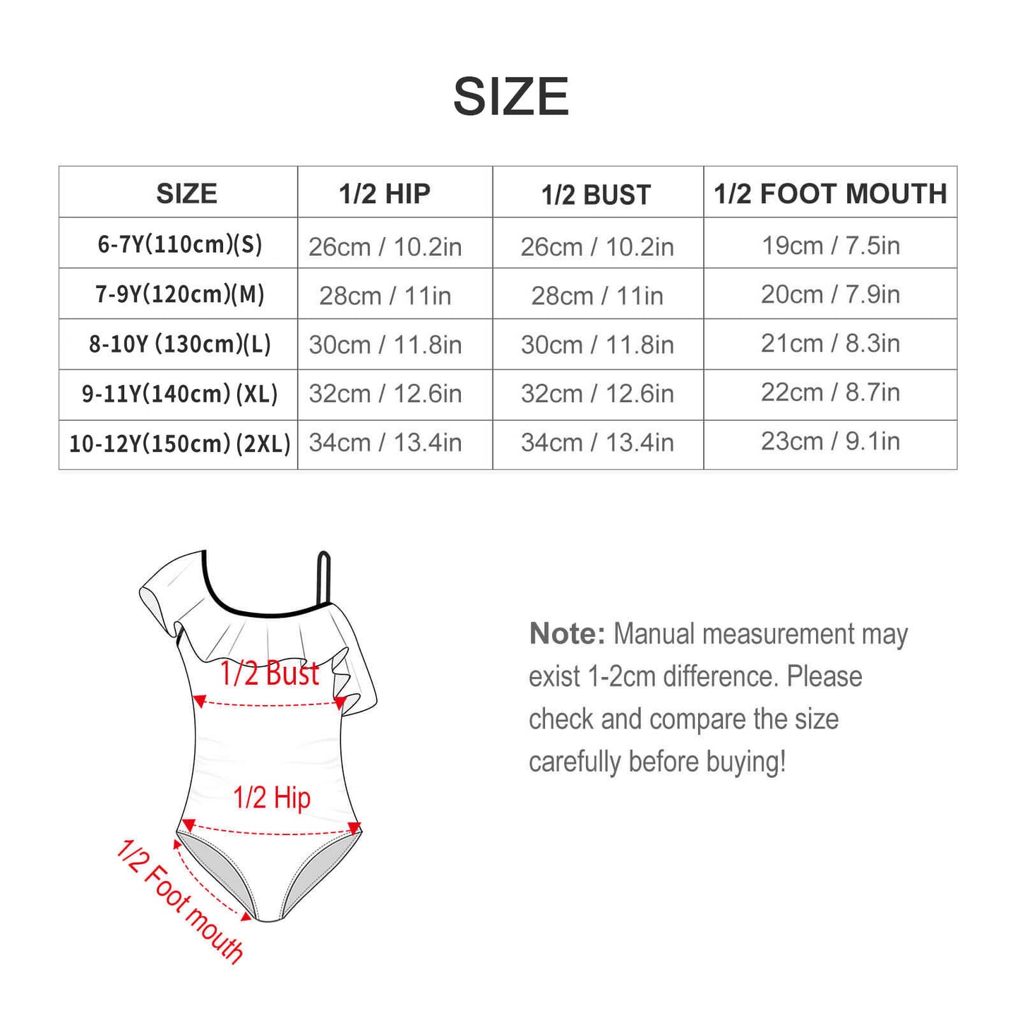 Ruffled One-Piece Swimsuit for Girls