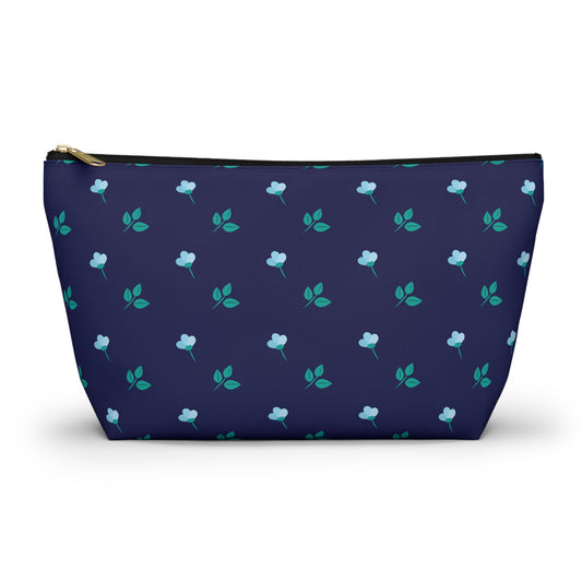 Floral Accessory Pouch, Botanical Makeup Bag, Travel Organizer, Gift for Her, Floral Design Pouch, Everyday Essentials