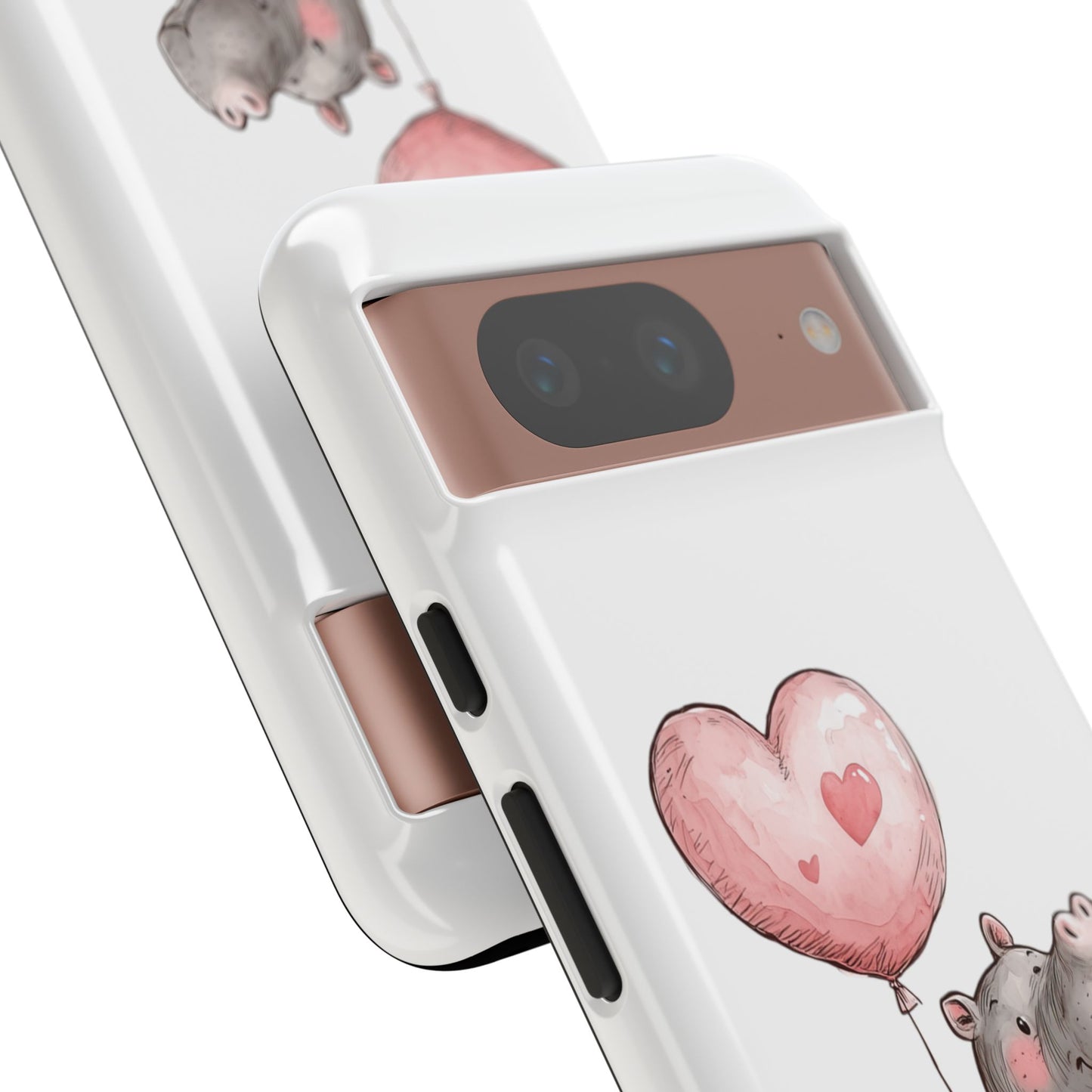 Cute Hippo Phone Case - Good Vibes Design, Animal Lover Gift, Fun Accessory, Birthday Present, Phone Accessories