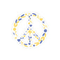 Peaceful Floral Kiss-Cut Stickers, Vinyl Stickers for Laptops, Journals, Water Bottles, Peace Symbol Decor, Flower Stickers