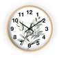 Botanical Wall Clock — Minimal Greenery Clock for Living Room & Bedroom