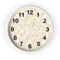 Chic Floral Wall Clock, Home Decor, Modern Design, Gift for Her, Wall Art, Boho Style, Timepiece