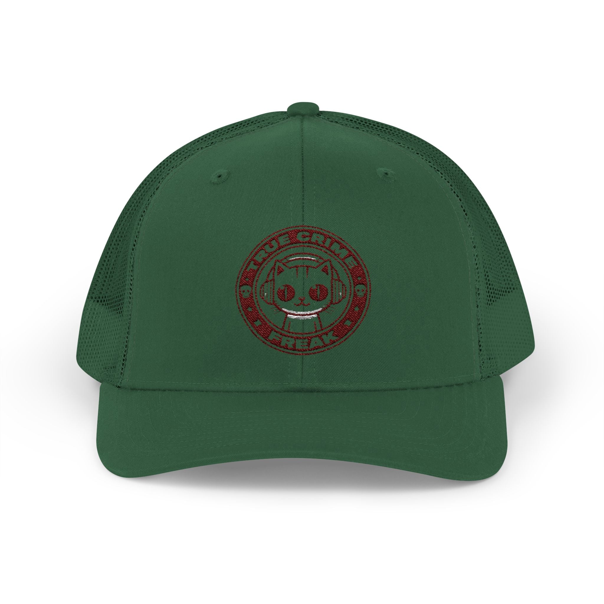 Trucker Cap — Cute Cat Circle Patch Snapback