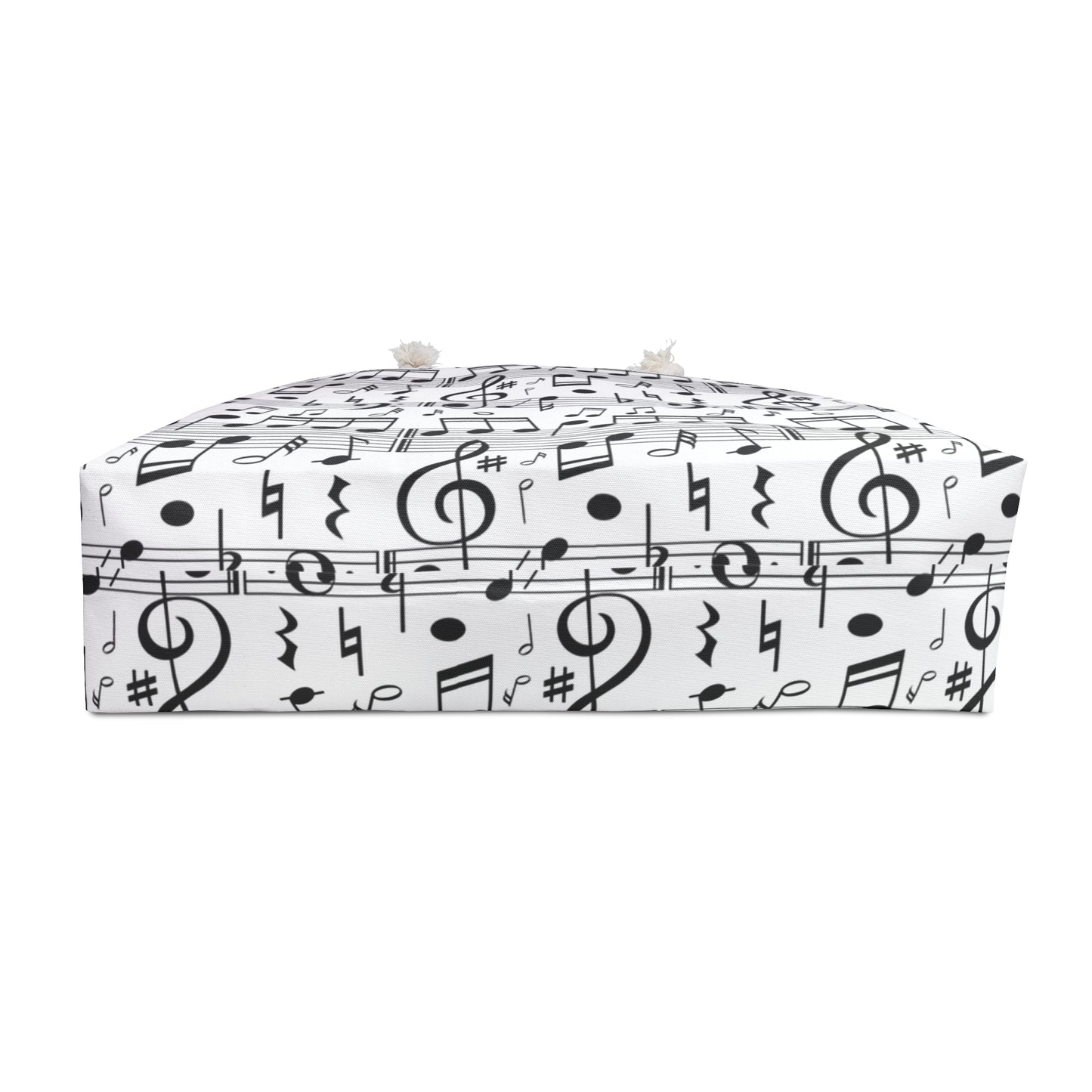 Musical Notes Weekender Bag — Sheet Music Pattern Travel Tote