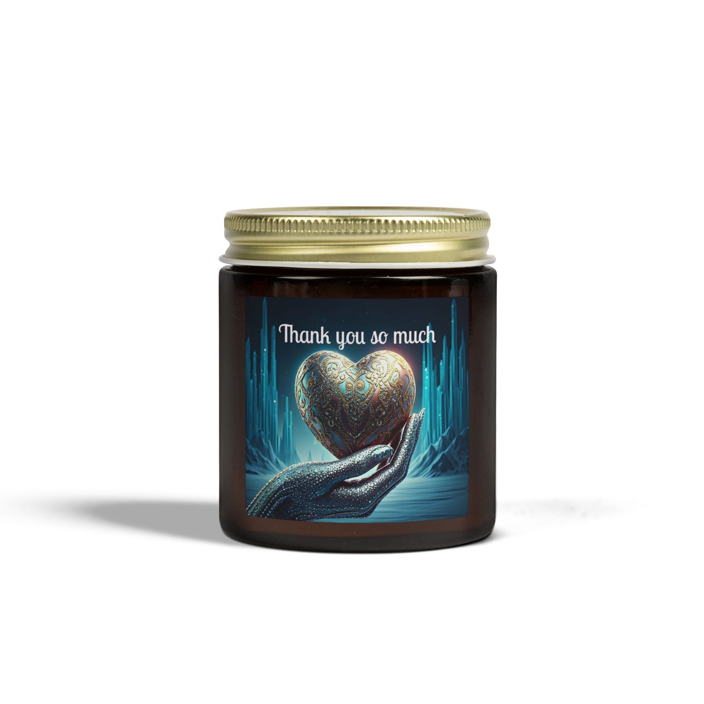 Thank You Candle — Coconut Apricot Scented Jar (4oz/9oz)