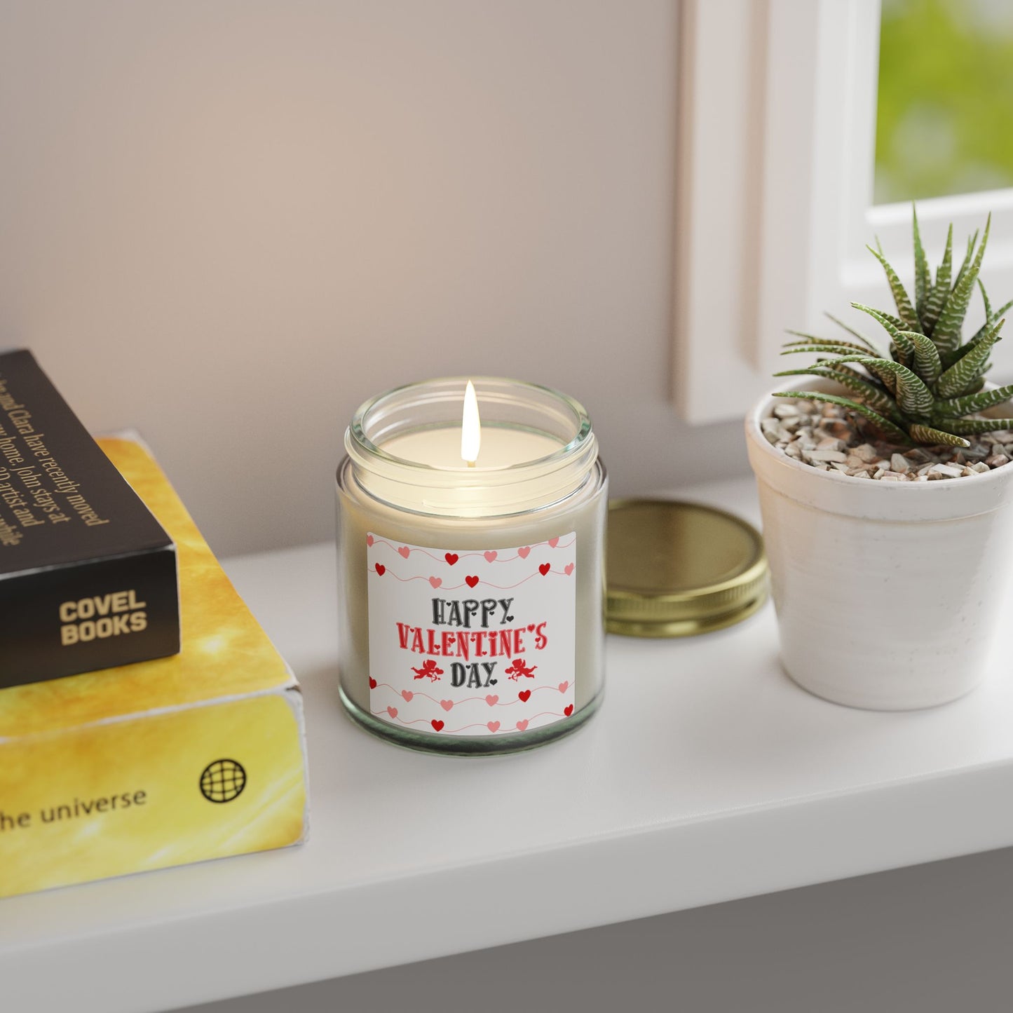 Valentine’s Day Scented Candle — Coconut Apricot Wax (4oz & 9oz)