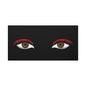 Red Lashes Wall Art Canvas — Glam Eyes Makeup Decor