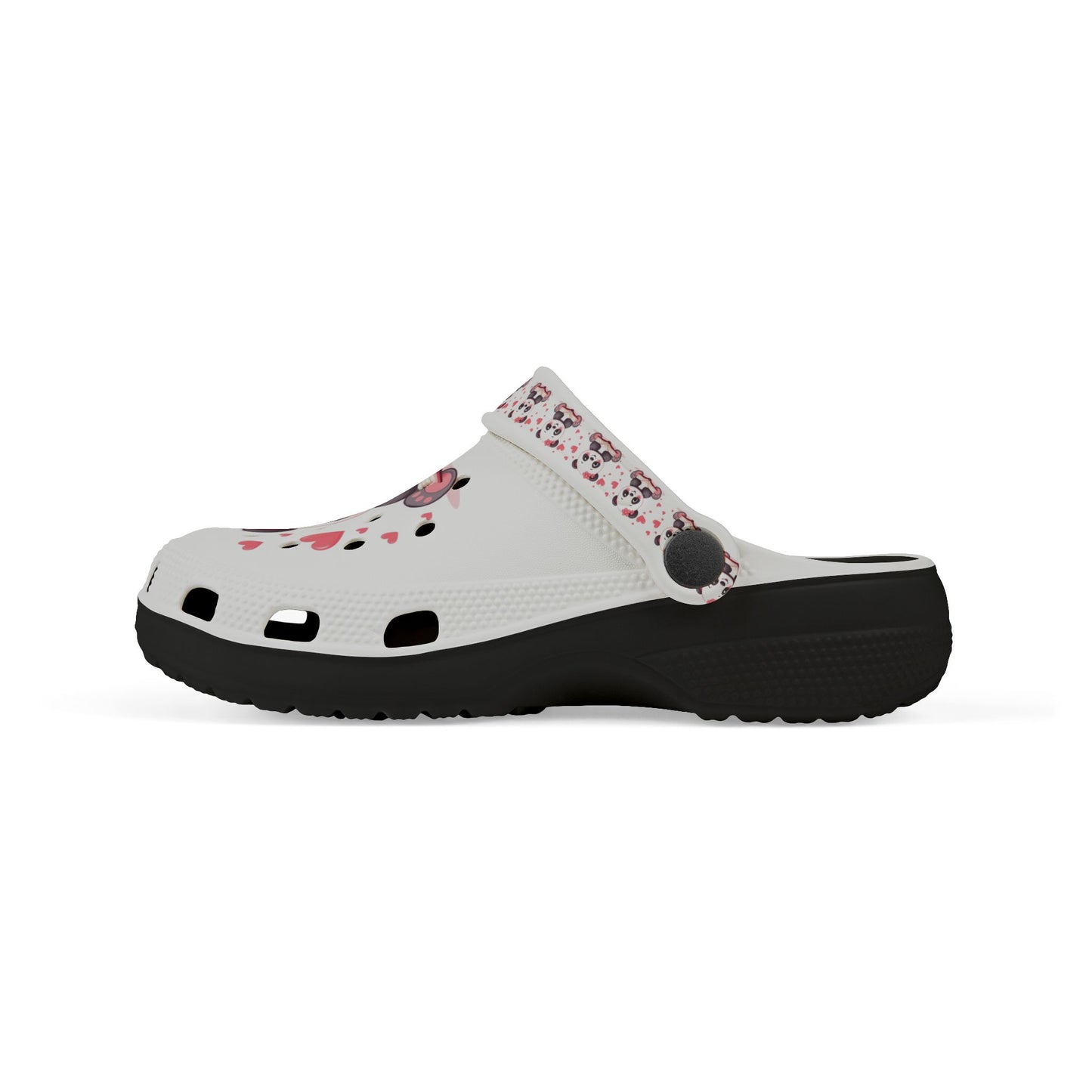 Kids Panda Heart Clogs