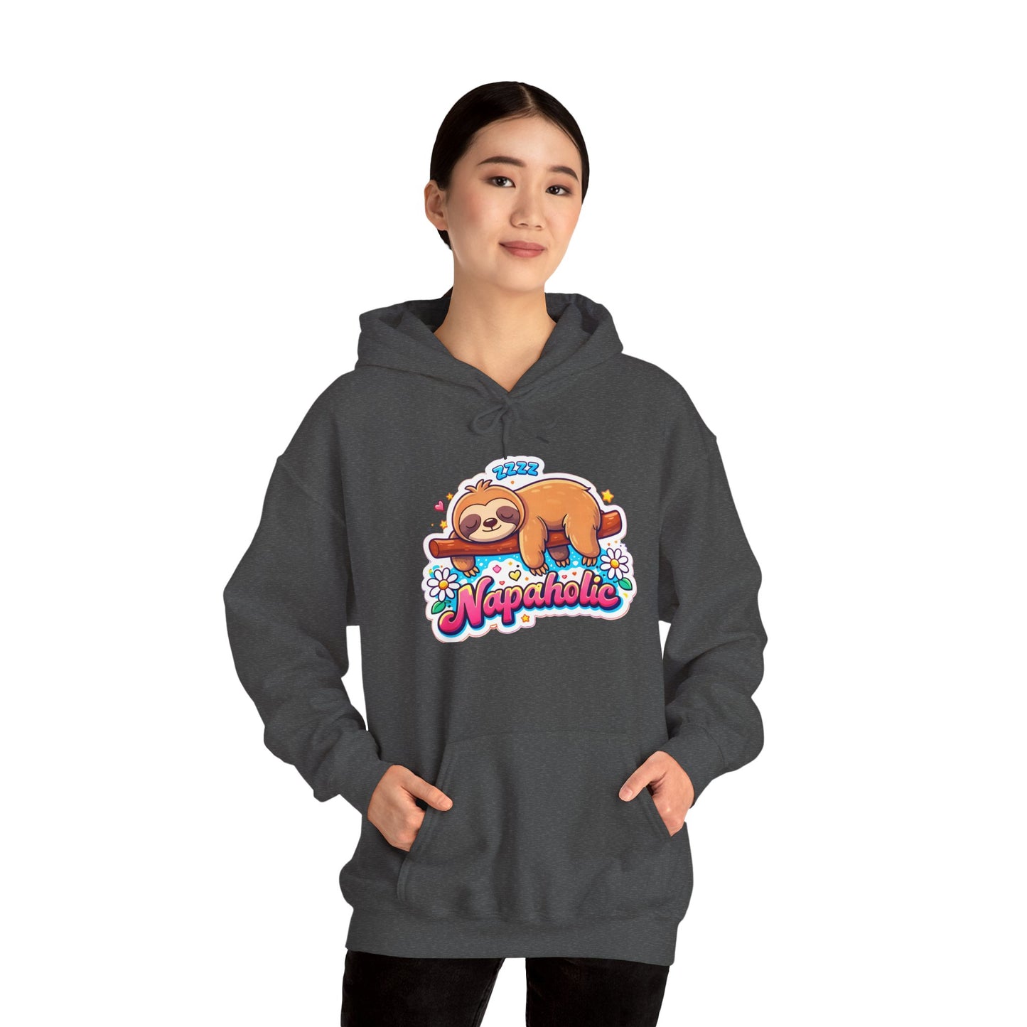 Napaholic Sloth Hoodie — Cute Sleepy Sloth Graphic Sweatshirt