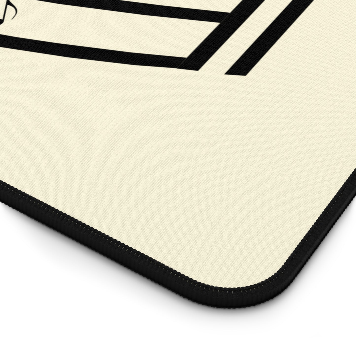 Music Notes Desk Mat – Musical Staff & Treble Clef Mouse Pad