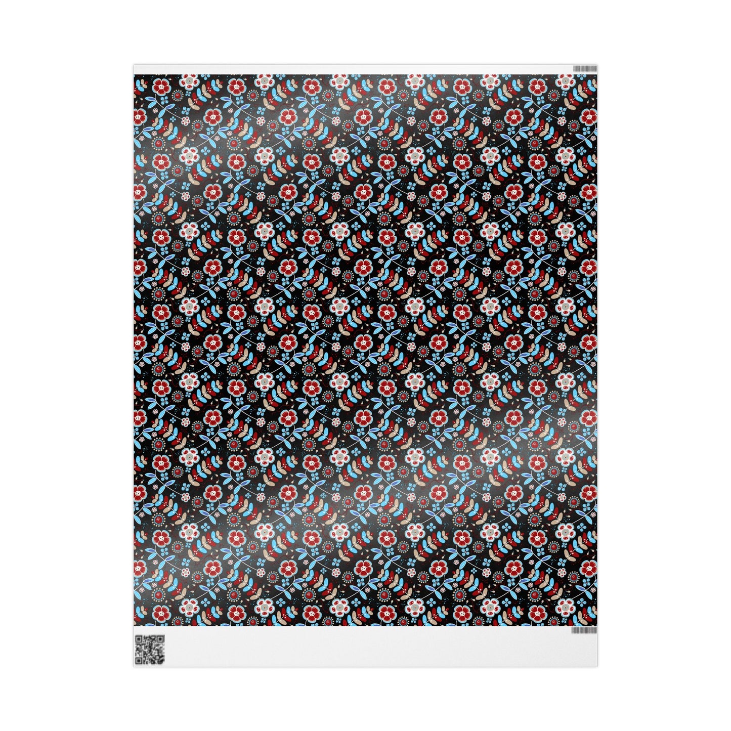 Festive Wrapping Paper Roll, Colorful Floral Gift Wrap for Holidays, Birthdays, Special Occasions, Unique Christmas Gift Wrap