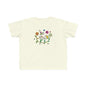 Whimsical Toddler Tee - 'Be Kind' Design, Cute Kids' Shirt, Floral Graphic Tee, Toddler Gift, Inspirational Apparel