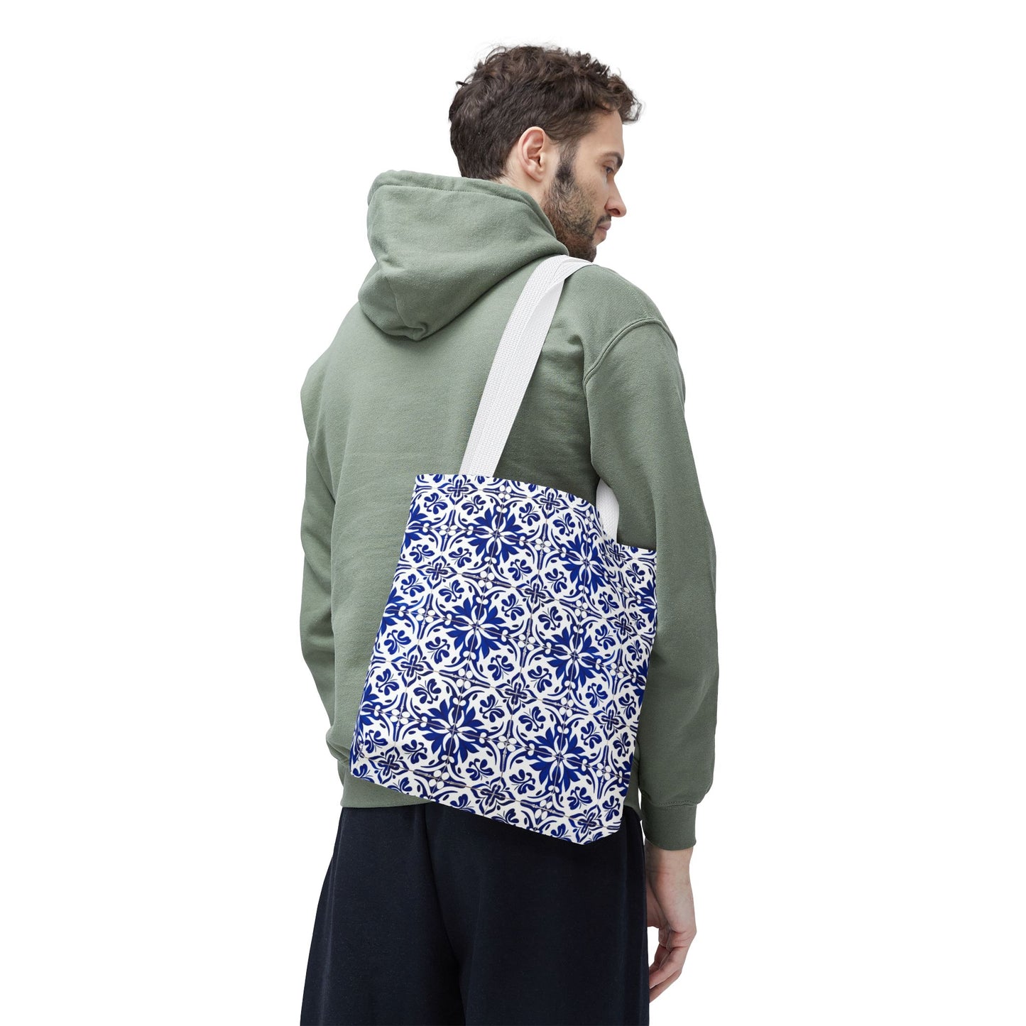 Blue Moroccan Tile Tote Bag