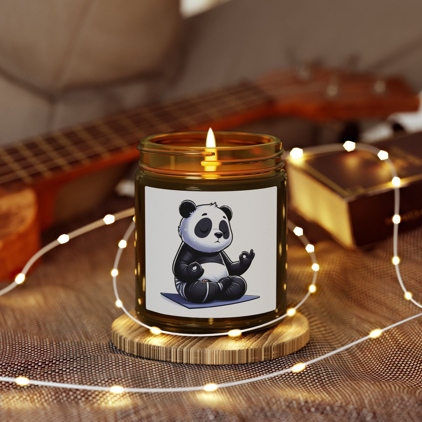Scented Candle — Relaxing Panda Meditation Jar (4oz & 9oz)